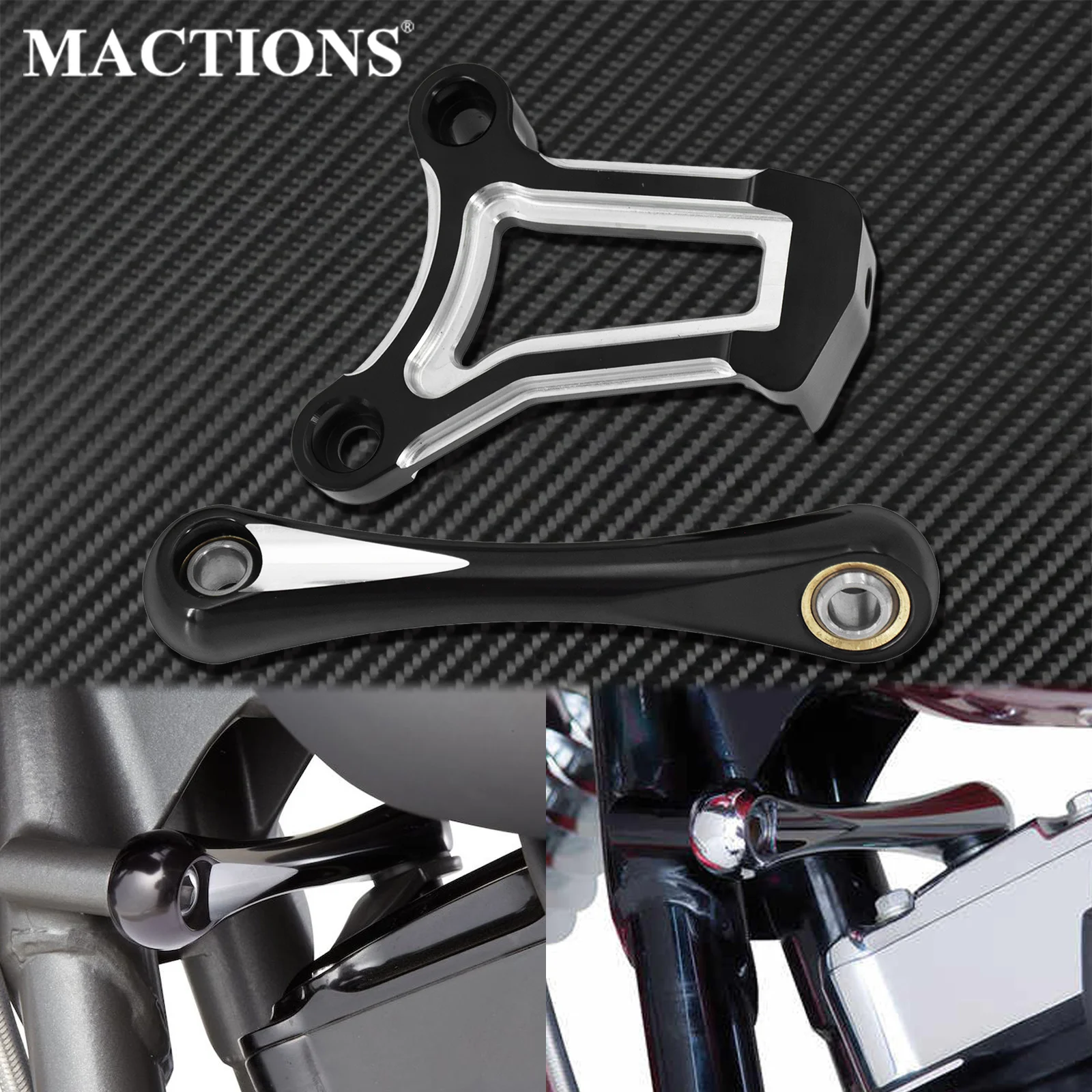 Motorcycle Front Engine Mount Bracket Stabilizer Link CNC Aluminum For Harley Touring 09-16 Electra Street Glide Road King FLHX