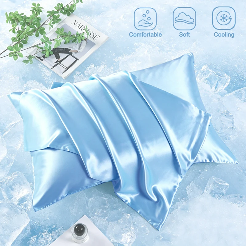 Anti-kroezende Cool Ice Silk k - Satin Silk Pillowcase Hair Skin recensie en prijs