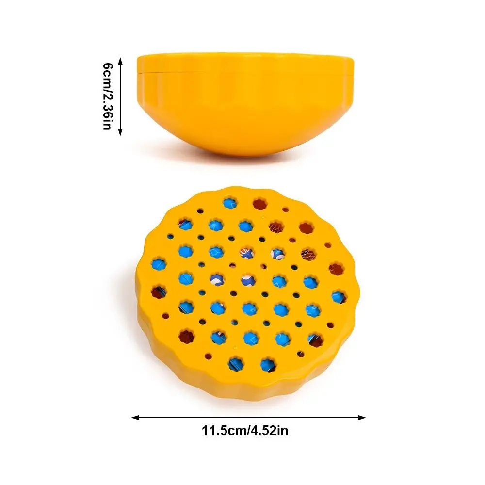 Jeu d'équilibrage de boules de marbre, 60 billes colorées, stocké à l'intérieur, jeu d'équilibre de pile éducative, stimulant et Durable