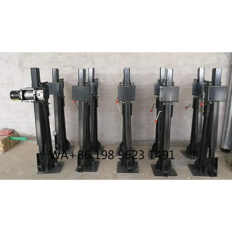 

1000kg Hydraulic Pickup Truck Mounted Mini Lift Crane Light Duty Construction Lifting Hoist Equipment