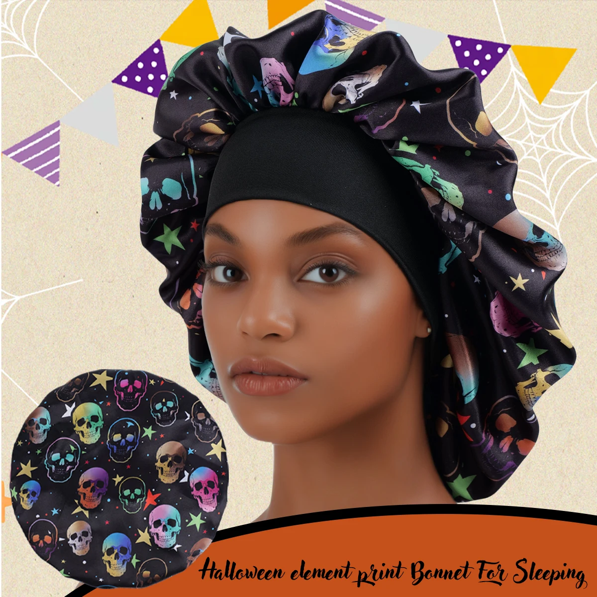 Y2K Unique Sleep Cap Comfortable Lightweight Elastic Night Cap for Relaxing Sleep Perfect for Bathroom And Shower