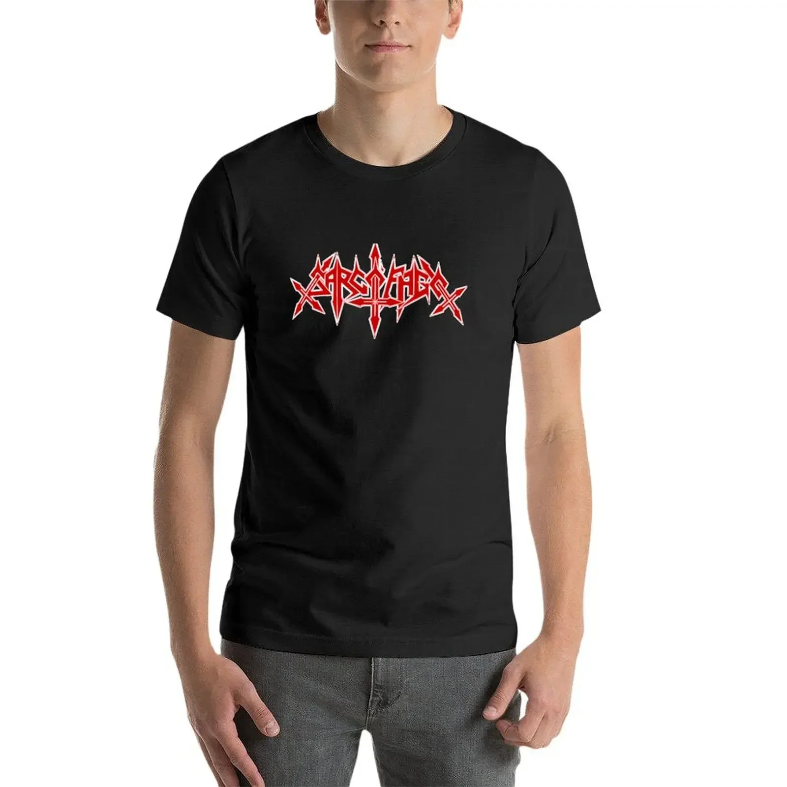 Sarcofago Band T-shirt para homens, Tops bonitos com estampa animal para meninos, roupas hippie, camisas