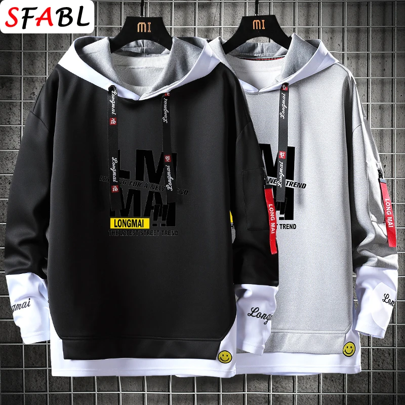 

Fashion Streetwear Hoodies Men Harajuku Hip Hop Printed Sweatshirt Male Pullover Hoodies for Men Hooded Shirt Women 3/4 Sleeve