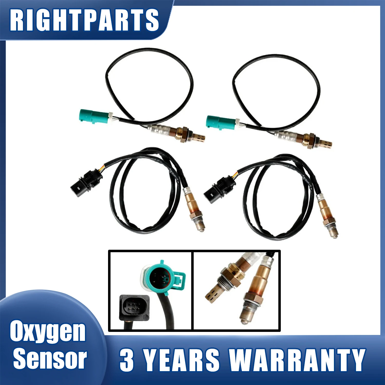 Upstream+Downstream Oxygen Sensor 1S7F-9G444-BA 0258017025 1S7F9G444BA For Ford F-150 5.4L 6.2L 2009 2010 Air Fuel Ratio Sensor