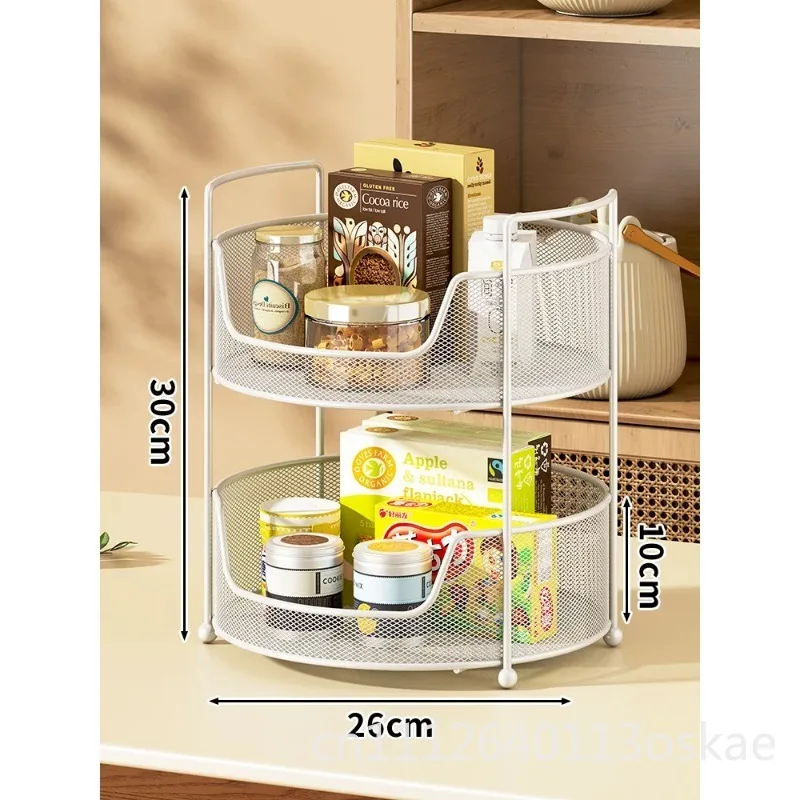 Three-layer desktop snack storage rack, countertop simple bookcase rack
