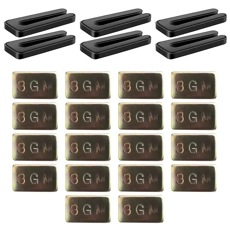 

Комплект для балансировки лопастей потолочного вентилятора, 6 эластичных зажимов для балансировки лопастей вентилятора, 18 самоклеящихся металлических зажимов 3G для потолочного вентилятора.