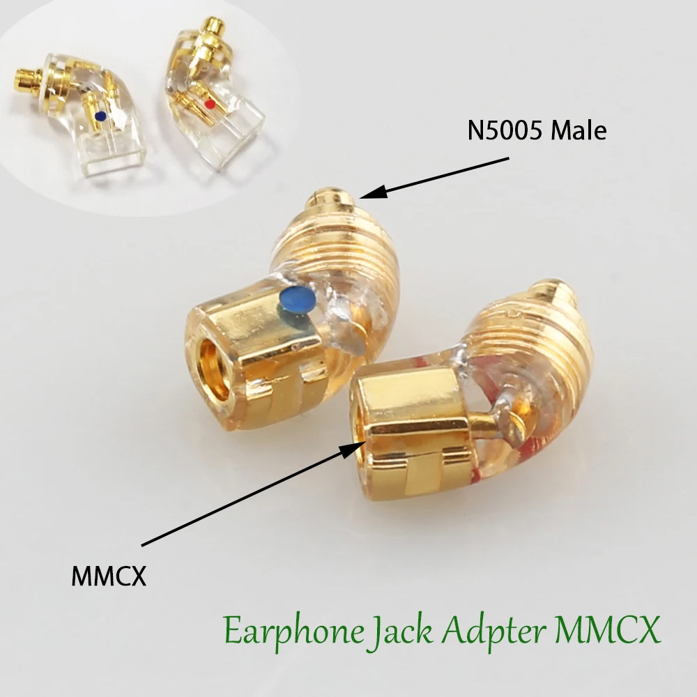 Earphone Jack Adpter for N5005 MMCX 2Pin 0.78mm flat Female Converter Adapter  MMCX TO MMCX For N5005 IE300 IE600 IE900