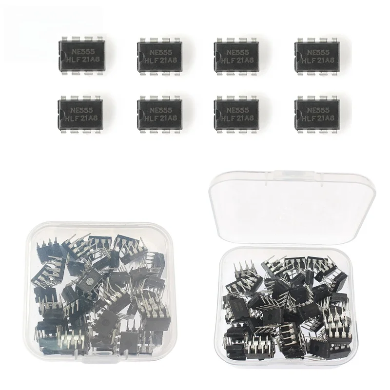Takefast 10/25/50/100/500 قطعة الدوائر المتكاملة NE555 NE555P DIP-8 IC رقاقة عدة #6