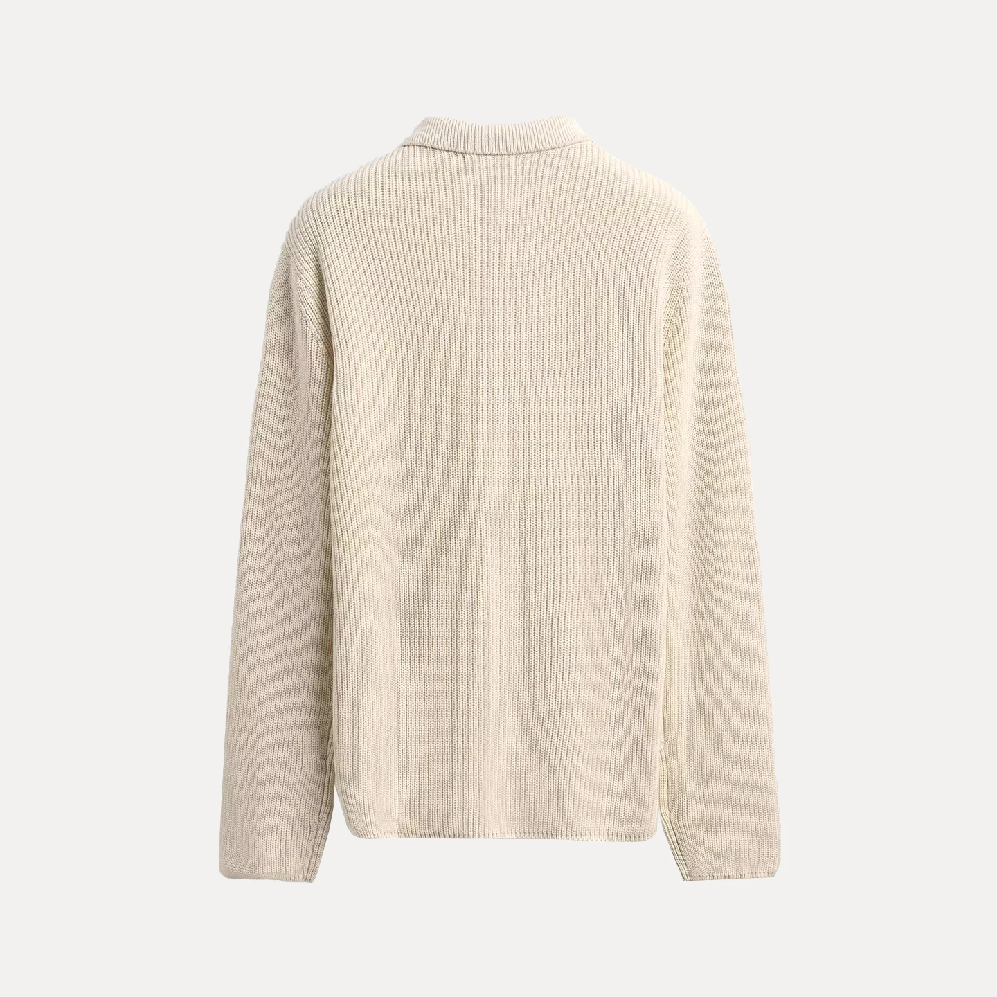 남성용 슬림핏 니트웨어 스트레이트 튜브 리브드 아우터웨어 통기성 편안한 롱 슬리브 가디건