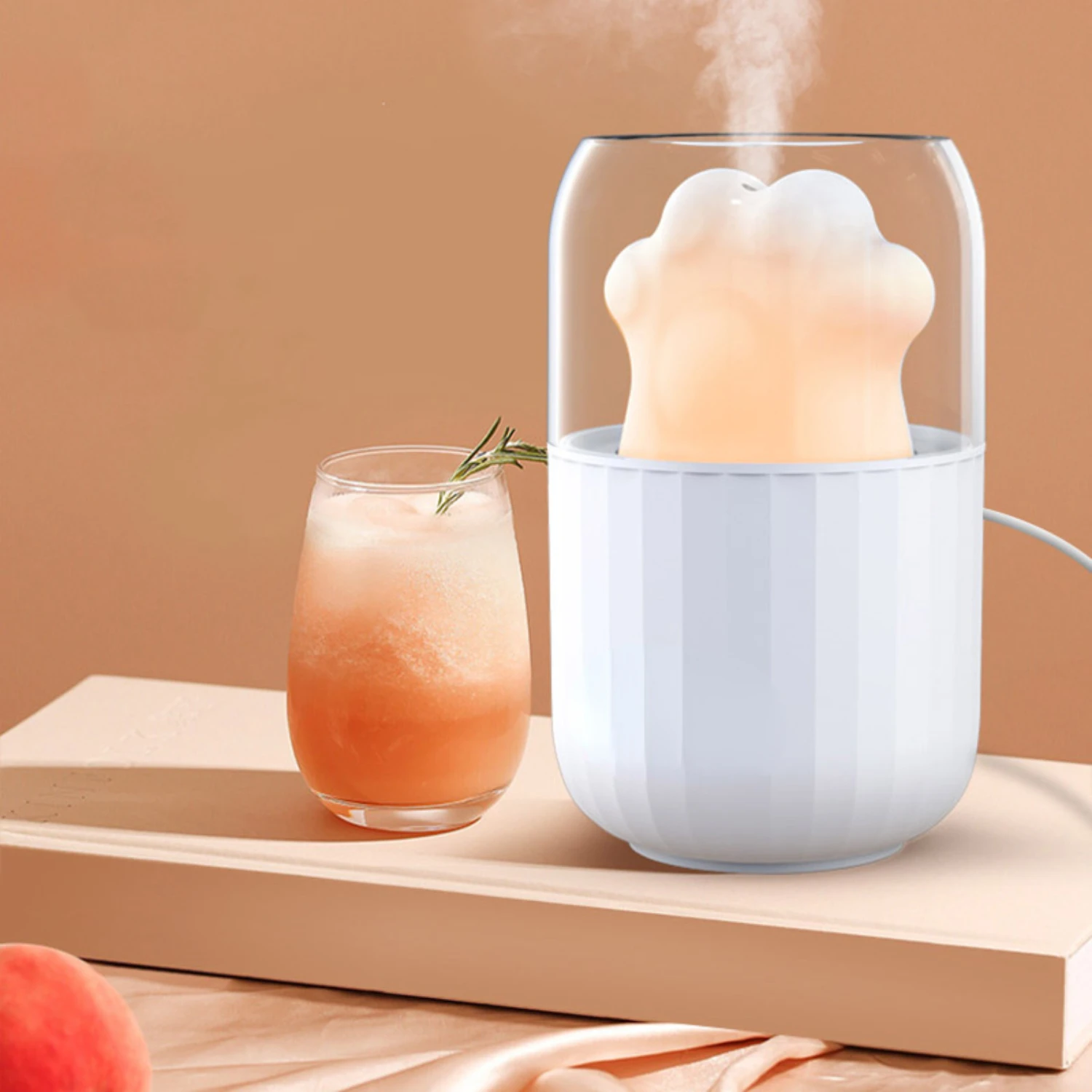 Mini Humidifier Cat Claw Emotional Light Humidifier Breathing/Sleep Health Humidifier/Air Purifier