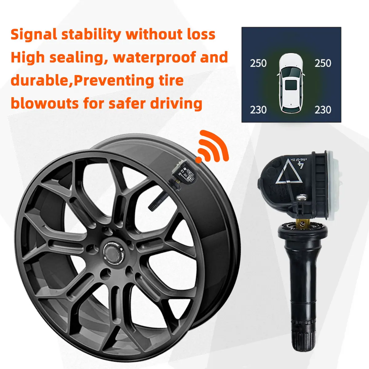 YONGRUN 4/8PCS タイヤ空気圧センサー監視システム 13598773 はビュイック キャデラック シボレー GMC 自動車部品に適しています