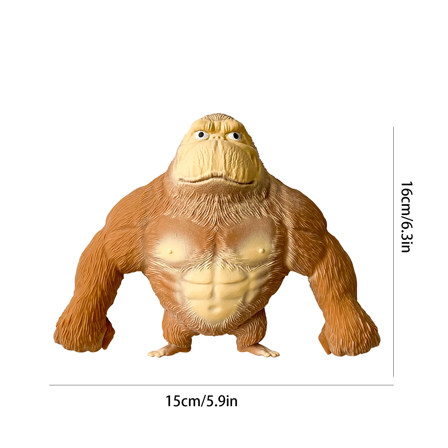 Stressverlichtend gorillaspeeltje, stressverlichtend knijp. Grappig ontluchtingsgereedschap, langzaam rebound creatief speelgoed voor stressverlichting
