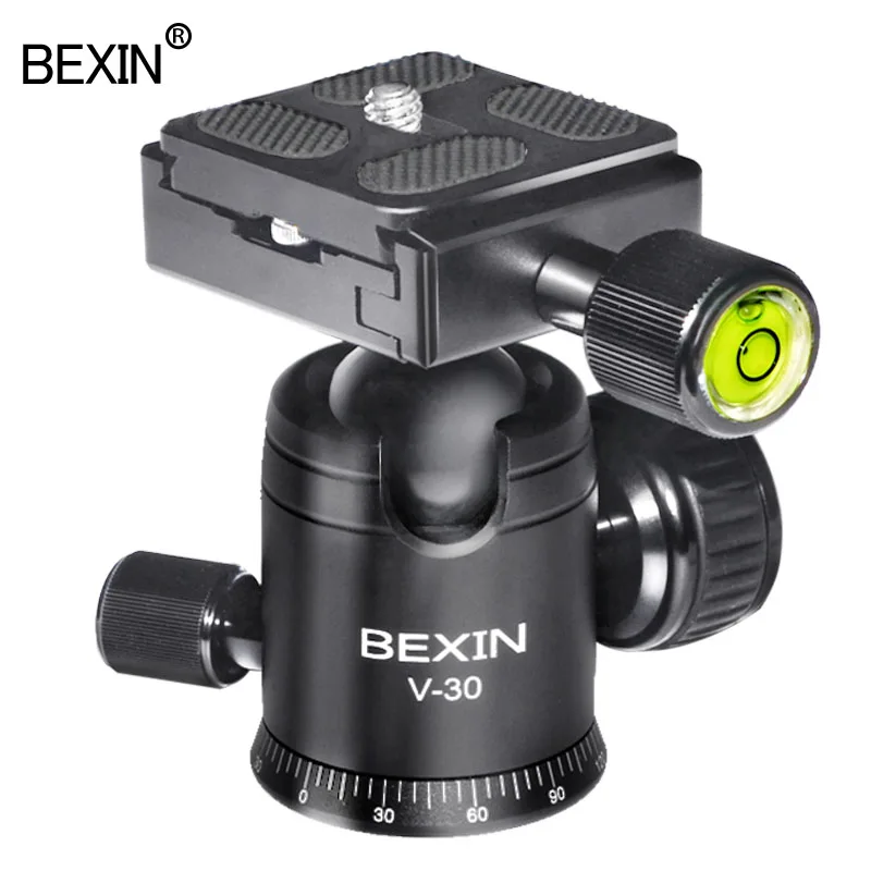 BEXIN V30 panoramic ball head aluminum alloy 360 rotation with 2 adjustable knob