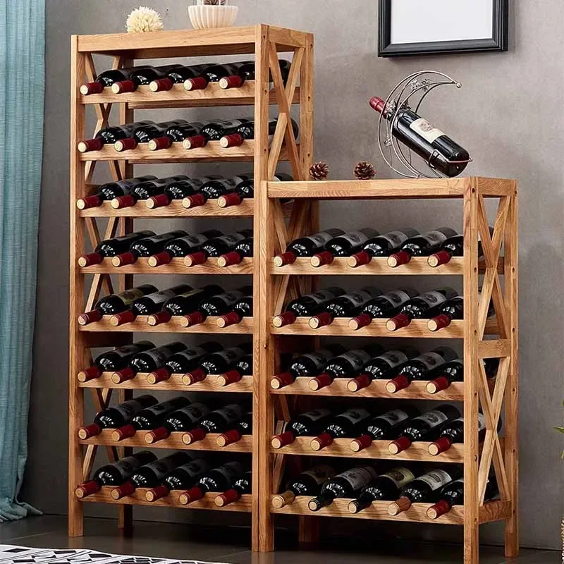 Storage Corner Bar Wine Rack Display Liquor Salon Club Whisky Wine Cabinets Wood Buffet Cellar Mueble Para Vino Bar Furniture