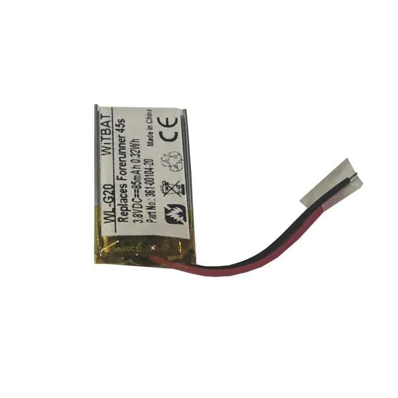 3.8V 85mah 361-00104-20 Battery Suitable for Forerunner 45S Watch Battery 4x20x30mm