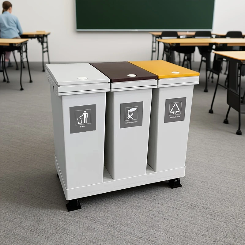 

36L/60L, large kitchen garbage bin,dry and wet sorting garbage bin,movable, suitable for hotels, living rooms, offices, schools