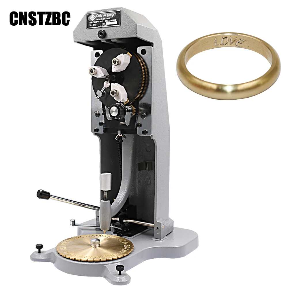 Ring Engraving Machine for Jewelry Inner Engraving Standard Letter Block Dial Plotter for Gold  Silver Rings DIY Jewelry Making