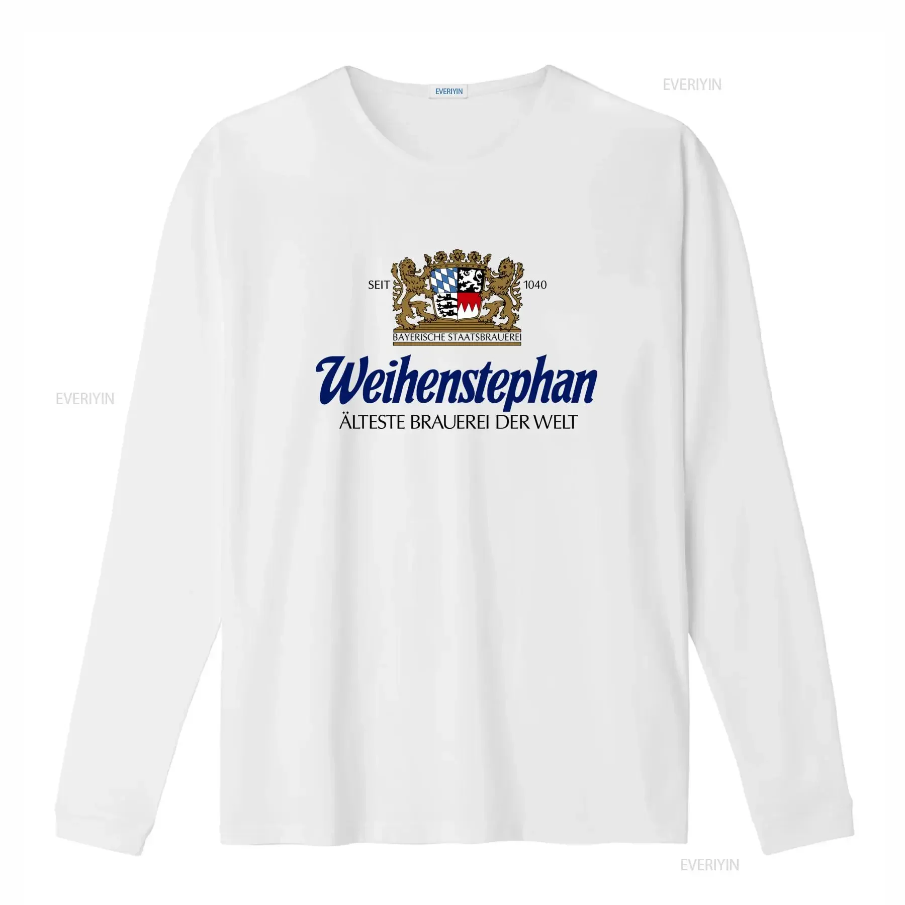 Weihenstephan Authentic Coat Of Arms Beer Brewery Logo T Shirt Vintage Design High Quality Print Perfect for Lovers vintage