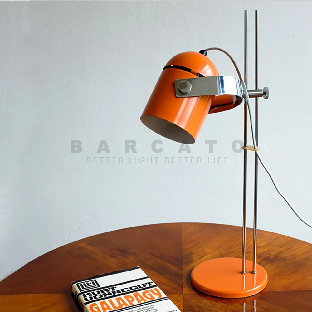 Green Orange Chrome Lamp LED Floor Lights Kid Bedroom Study Desk Lamp Design Living Room Decor Book Reading Orange Night Light