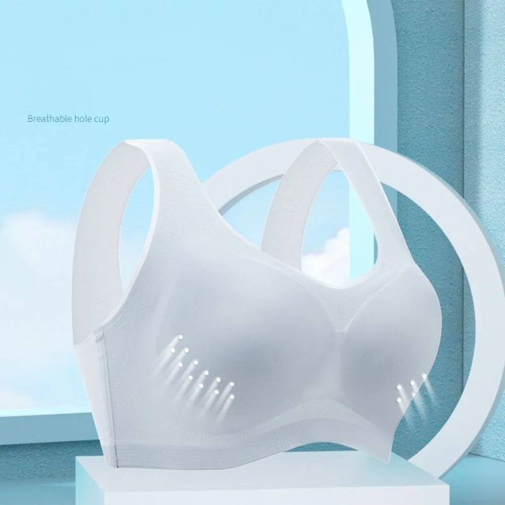 Fashion Ultra-thin Seamless Bra Women Transparent Underwear Push Up Bra Intimates Ice Silk Wireless Deep V Bra Gifts