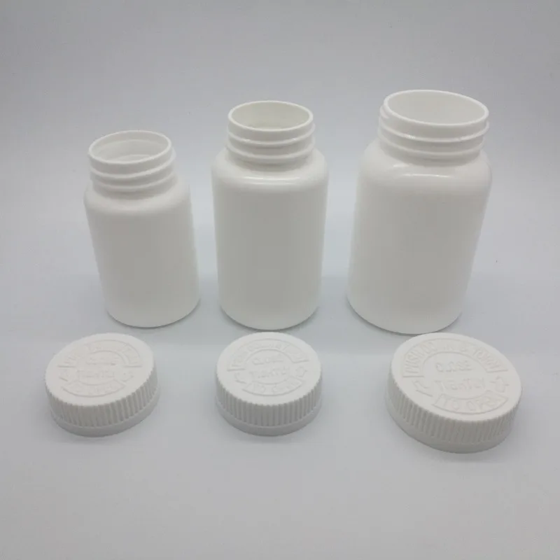 

10/50 шт. 100cc 120cc 150cc 200cc HDPE белые бутылки для таблеток для лекарств пустые фармацевтические капсулы для планшета 150 мл с крышкой CRC
