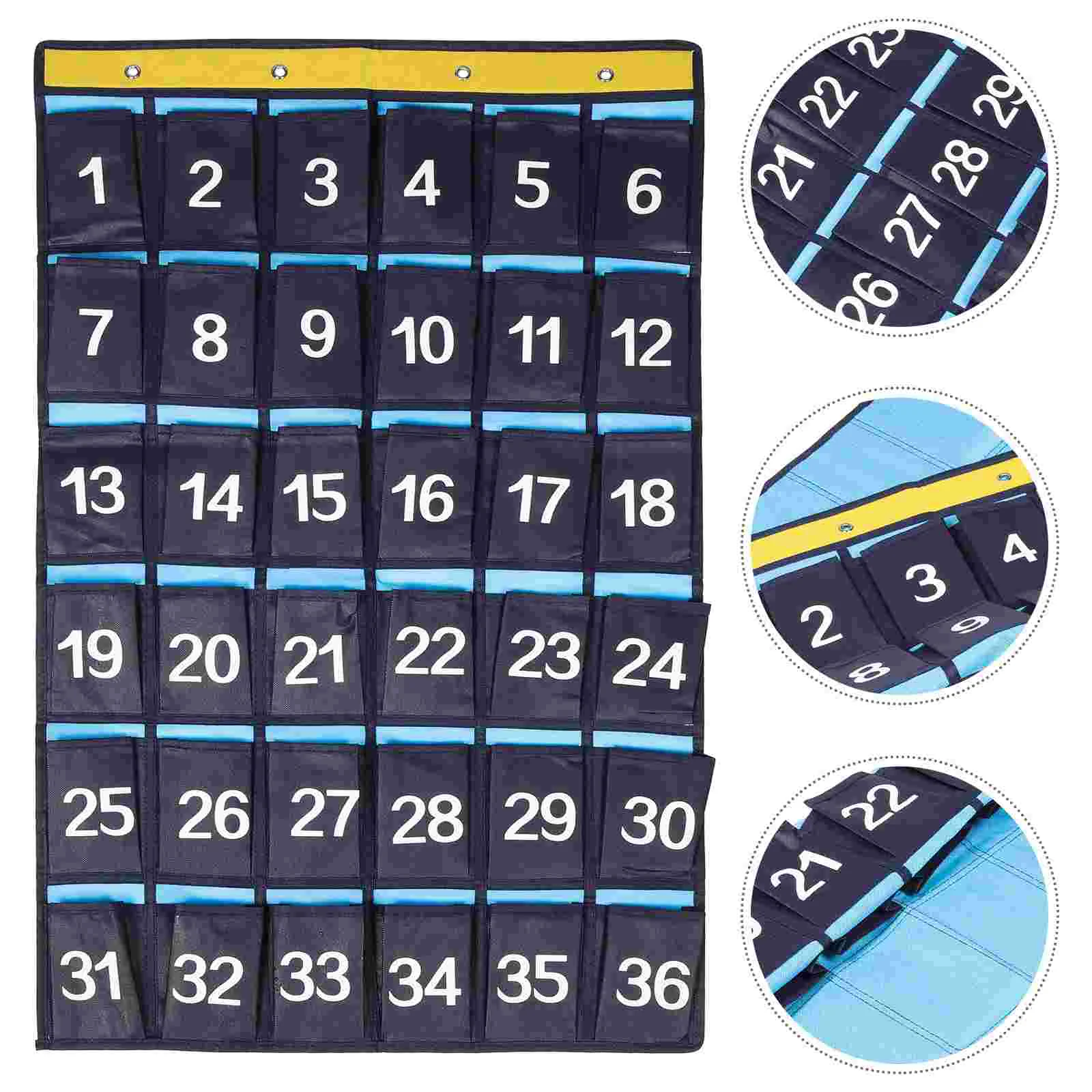 

Numbered Pockets Chart Cell Hanging Pocket Organizer Hanging Organizer Classroom Hanging Storage Bag