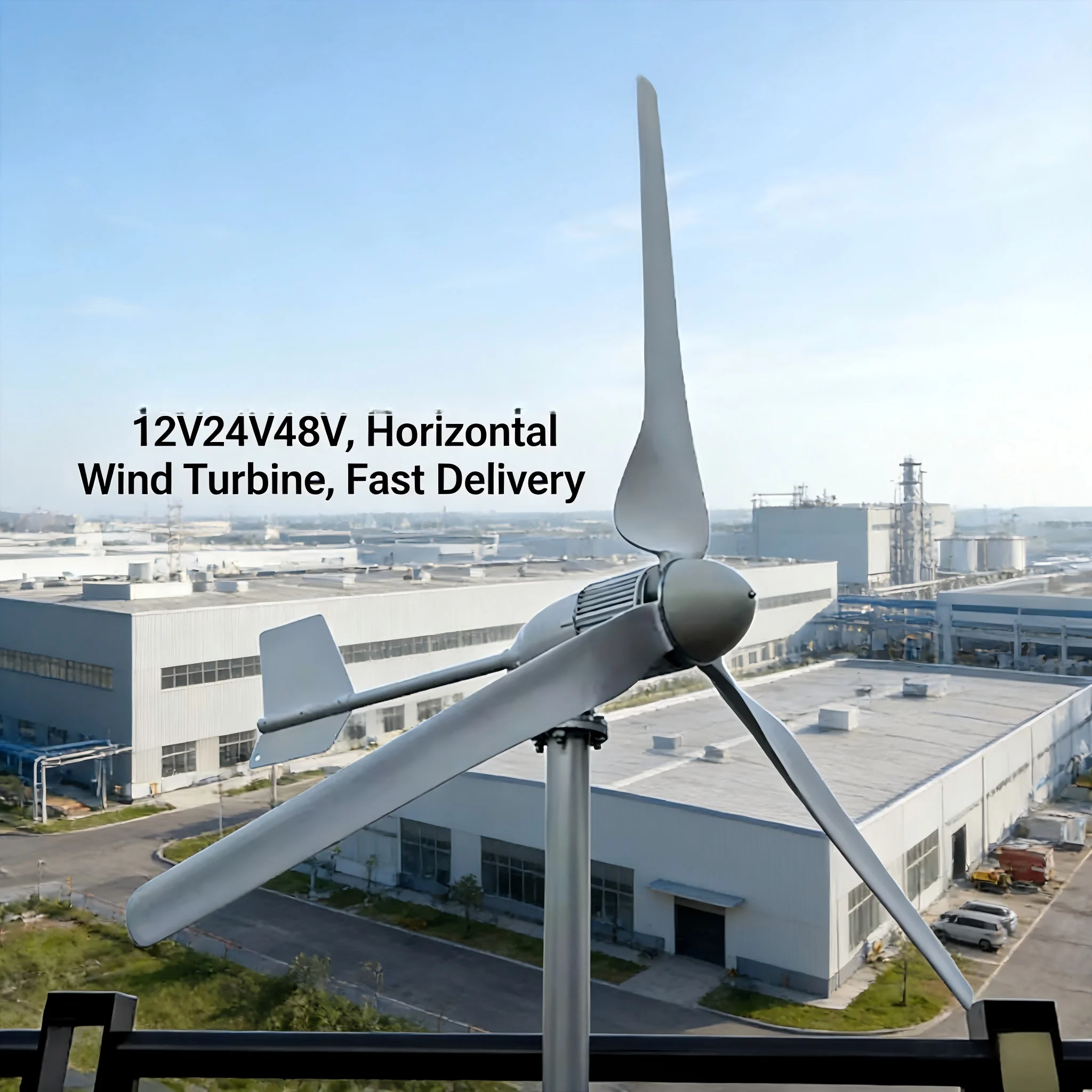 5KW-10KW / 5KVA-10KVA Horizontal Axis Generator 12V 24V 48V Commercial Office Use