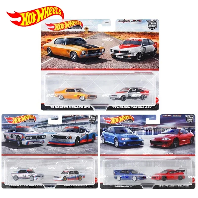 Original Hot Wheels Premium Car Culture Kid Toys for Boys 1/64 Diecast Alloy Vehicle Holden Torana Evolution Eclipse 73 BMW Gift