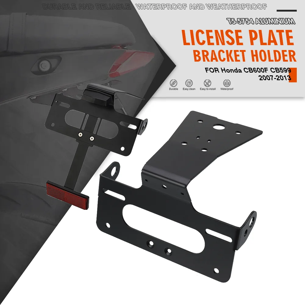 

FOR Honda CB600F Hornet 2007-2013 Motorcycle Hornet License Plate Holder Bracket Rear Tail Tidy Fender Eliminator Kit CB599