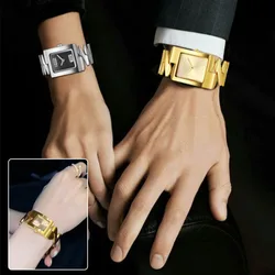 【Hot】Retro Square Couple Quartz Watch Second-hand Bracelet Watch Temperament Light Luxury Fashion