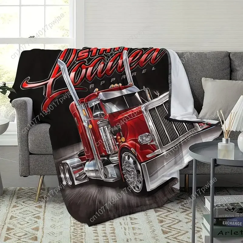 Truck Drivers Blankets Featuring a Soft And Comfortable Creative Design Fleece Blanket Themed for Perfect Custom Blankets