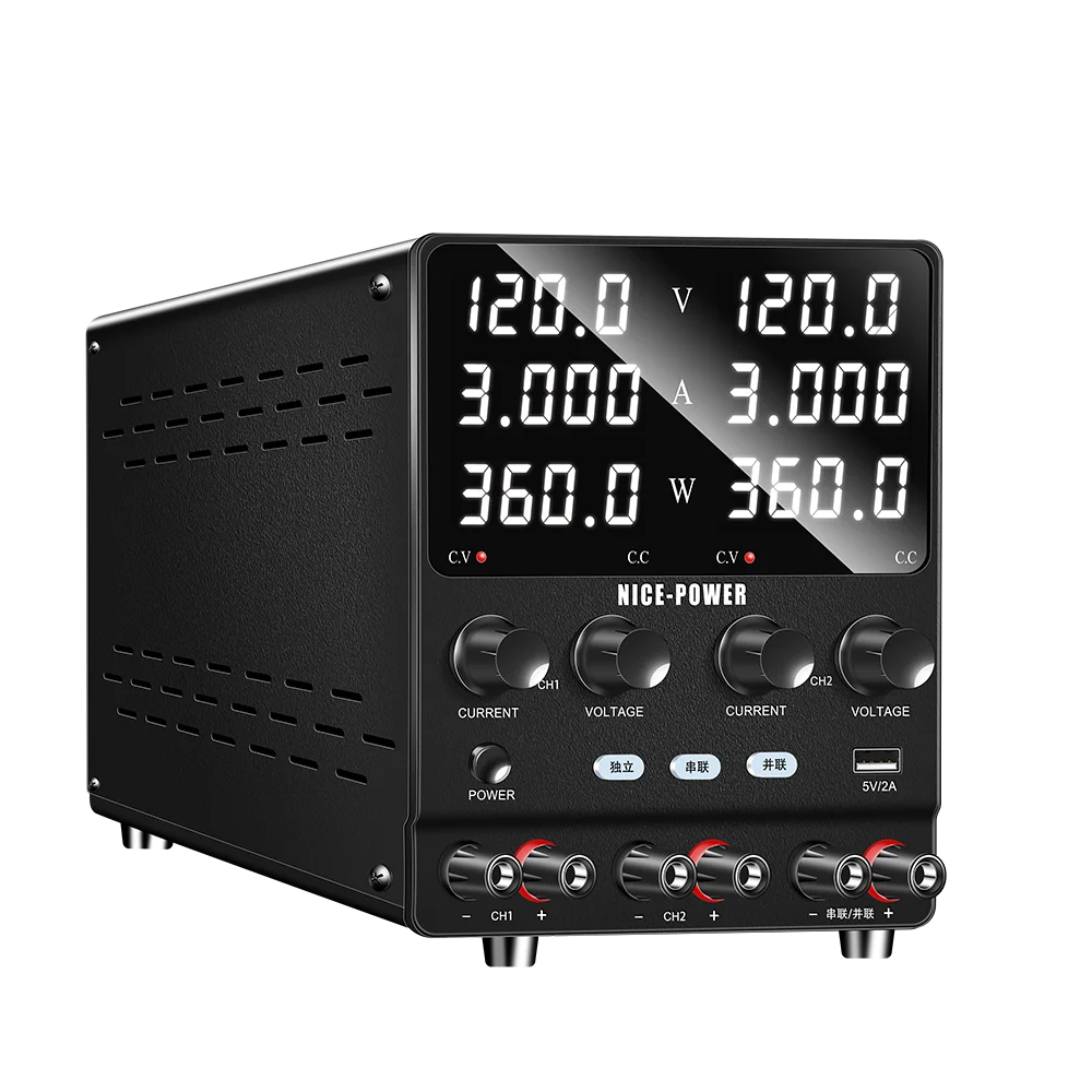 SPS1203-2KD 120V 3A Dual Output Channel DC Power Supply Adjust  le Regulator Series Parallel Connection Switching Power Supply