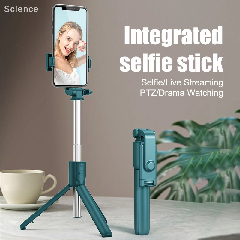 휴대 전화 Selfie 스틱 삼각대 블루투스 원격 무선 Selfi 스틱 전화 홀더 스탠드 전화에 대 한 아름다움 채우기 빛
