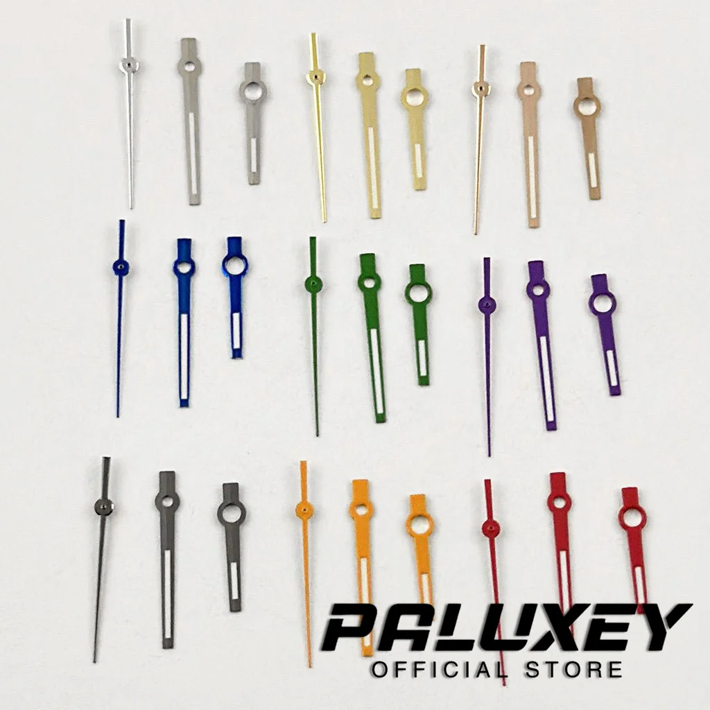 NH35 Green Rose Gold Red Silver Gold Blue Orange Watches Needles For NH35/NH36/4R/7S Watches Pointers Log Watch Hands