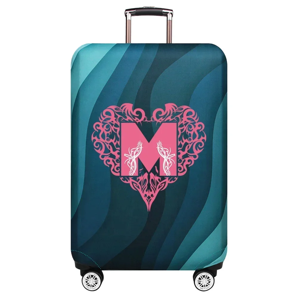 Luggage Protective Cover Stretch Fabric Luggage Protective Covers Dust Cover Anti-Scratch Protective Suitcase Covers Love Letter