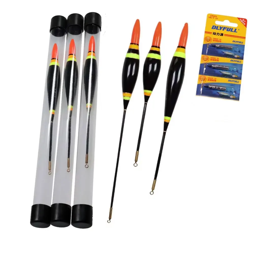 

1pcs LED Fishing Floats Night Electronic Luminous Fishing Bobbers Buoys with 360° Rotation Swivel 3.5g 4g 6g Floatage Bobber