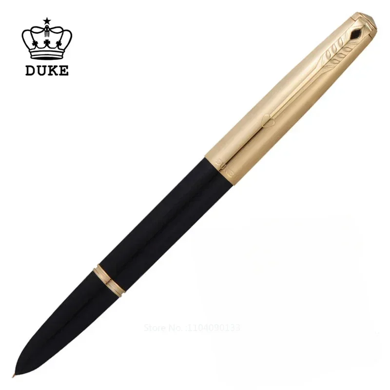 

Hot Duke D51 Authentic Germany Fountain Pen 14K Golden Hongdian Majohn Luxury Pens Fountain Pen Ink Bıçak Writing Pencils Suppli