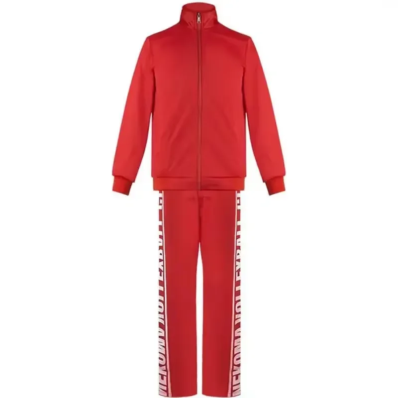 Anime Haikyuu Nekoma High School Uniform Kuroo Tetsurou Kozume Kenma Cosplay Costume Jacket Pants Volleyball Jerseys Sportswear