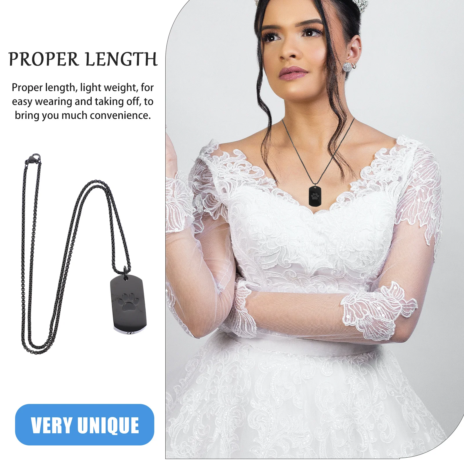 

Pet Urn Necklace Titanium Steel Memorial Pendant Necklace Openable Cremation Ashes Keepsake Jewelry for Loved Ones