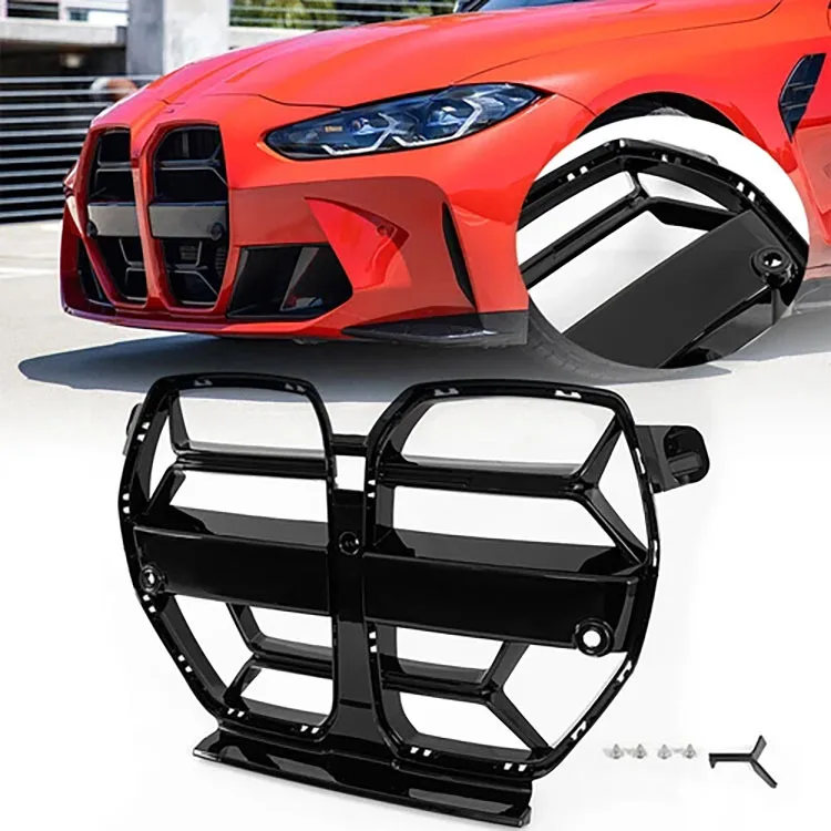 

Car Front Radiator Center Grille Bumper Grille Facelift Racing Grills For BMW M3 M4 G80 G82 G83 2020-2025 CS V Style Grill