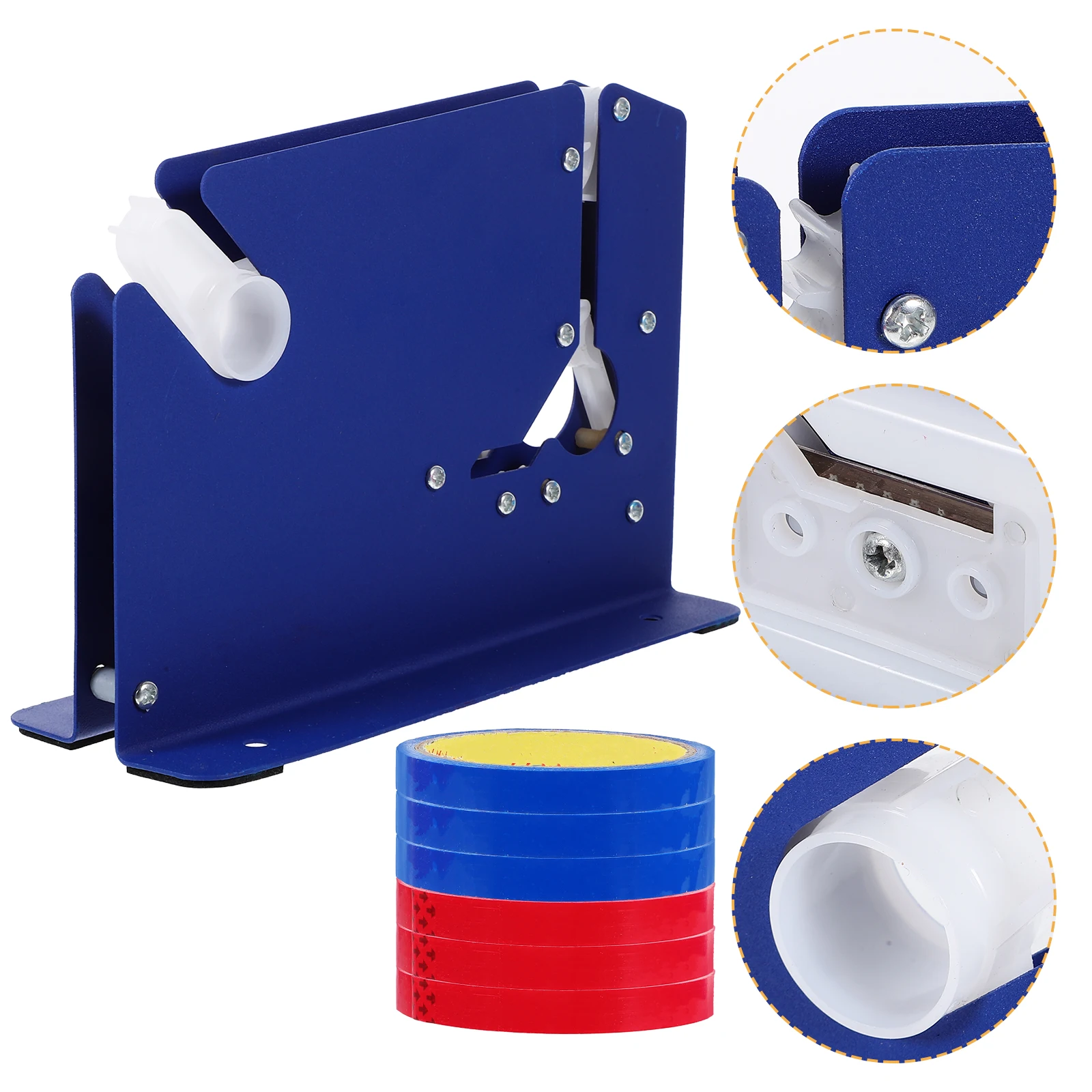 

Tape Cutter Neck Sealer Dispenser Steel Bag Taper with Trimmer Adhesive Heavy-Duty
