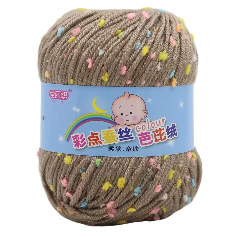 Practical 50g/Roll Wool Yarn Multicolor Soft Scarf Line Thick Baby Cotton DIY Hand Knitting For Cushion