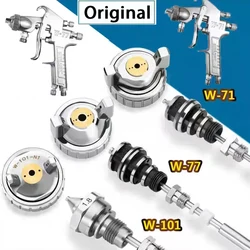 Original Spray Gun Parts W71W77 Paint Spray Gun Spare Parts W101 Spray Gun Head Nozzle Three Piece Set Atomizing Cap