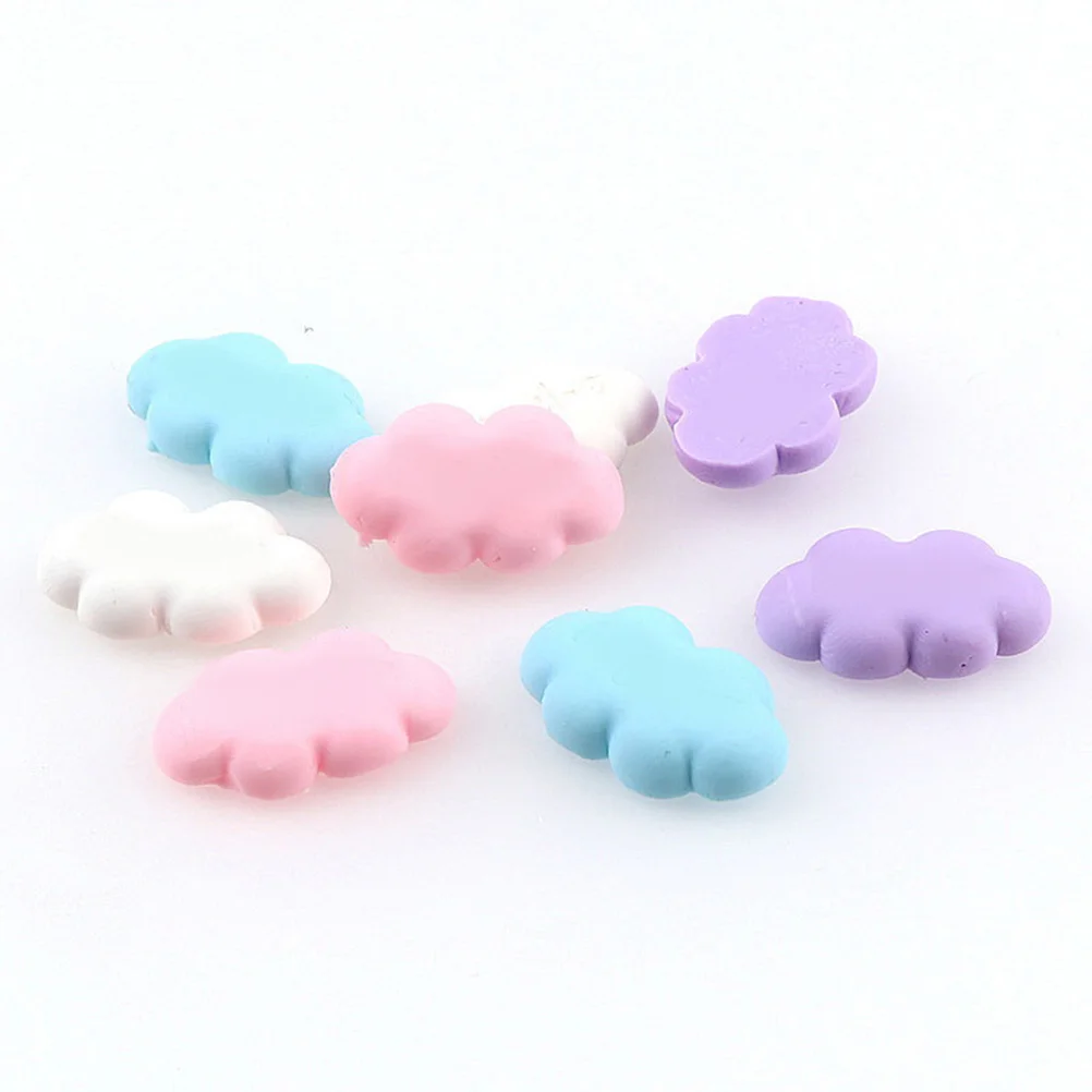 100 stuks cartoon wolk accessoires hars wolken voor doe-het-zelf telefoonhoes etui decoratie ambachtelijke versieringen niet giftig