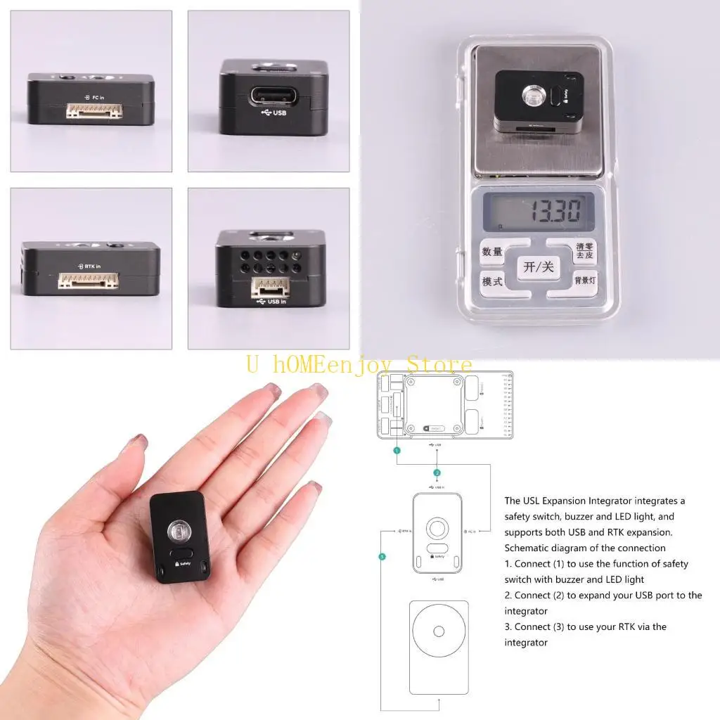 B0KF Extension Module CUAV C-RTK 9P Integrated Safety Switching/Buzzer/Led Expansion Module