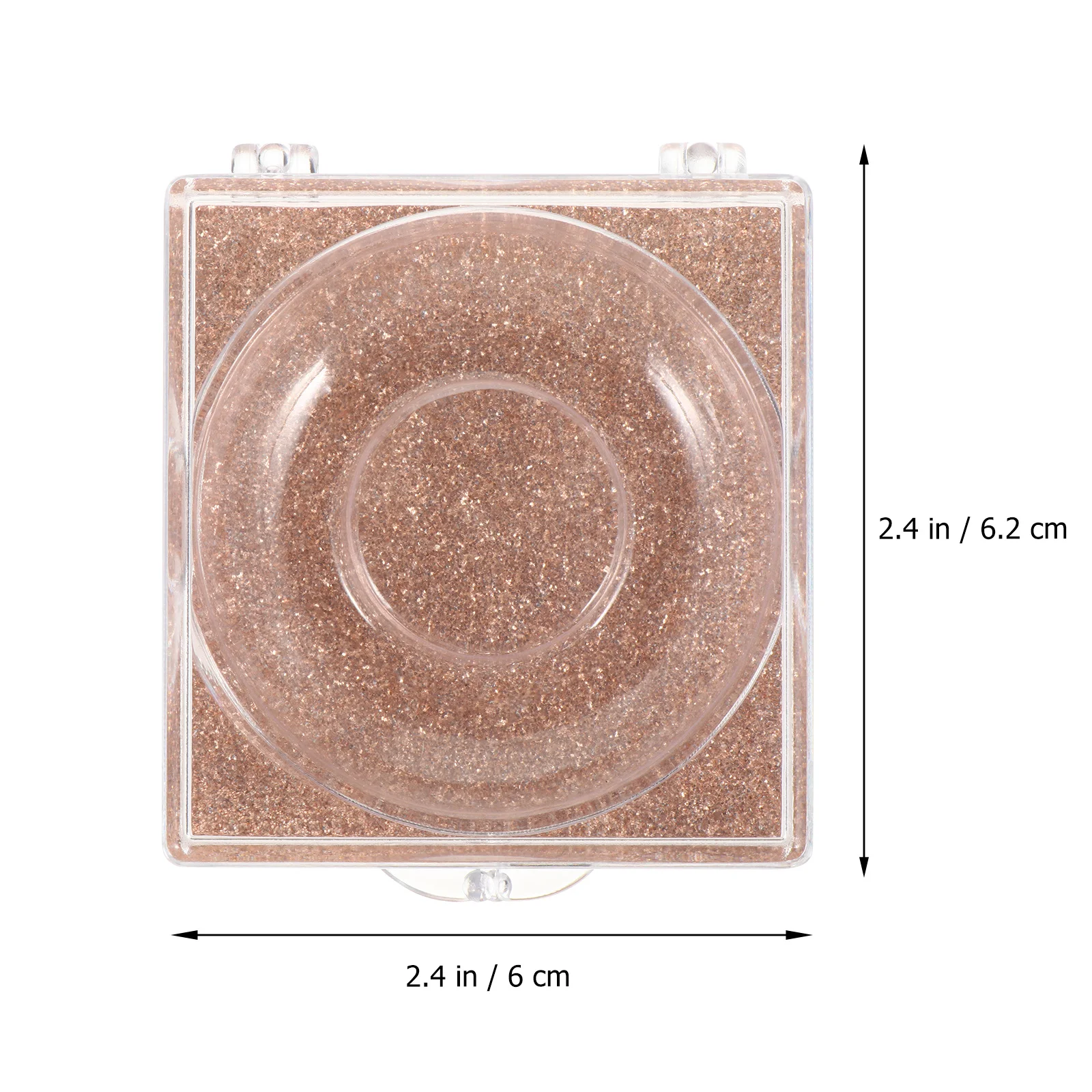 Boîte de rangement pour faux-cils, 6 pièces, boîte de rangement légère en plastique pour organisateur de cils, plateau sécurisé pour cils, carte inférieure à paillettes