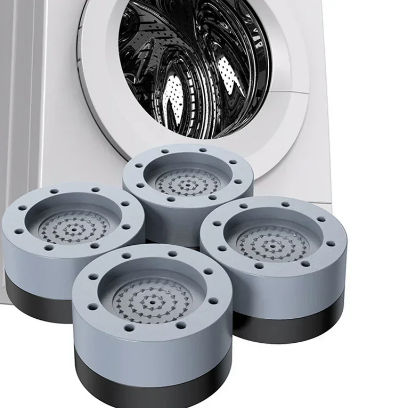 

4Pcs Anti Vibration Pads Washing Machine Rubber Feet Legs Mat Anti-vibration Pad Universal Slipstop Silent Leg Base for Furnitur