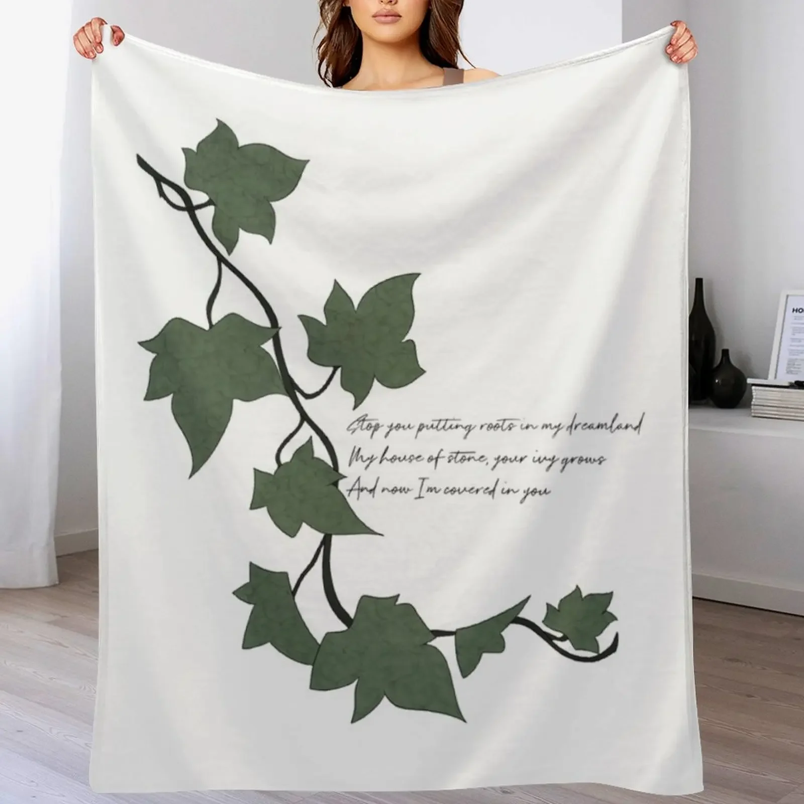 

Evermore - Ivy Throw Blanket Flannel Fleece Soft Warm Throw Blanket