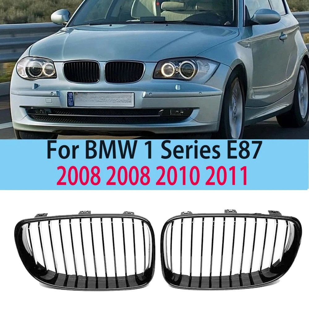 

For BMW 1 Series E87 2008 2009 2010 2011 Car Front Bumper Kidney Grilles Trim Auto Accessories Modification Exterior Tuning