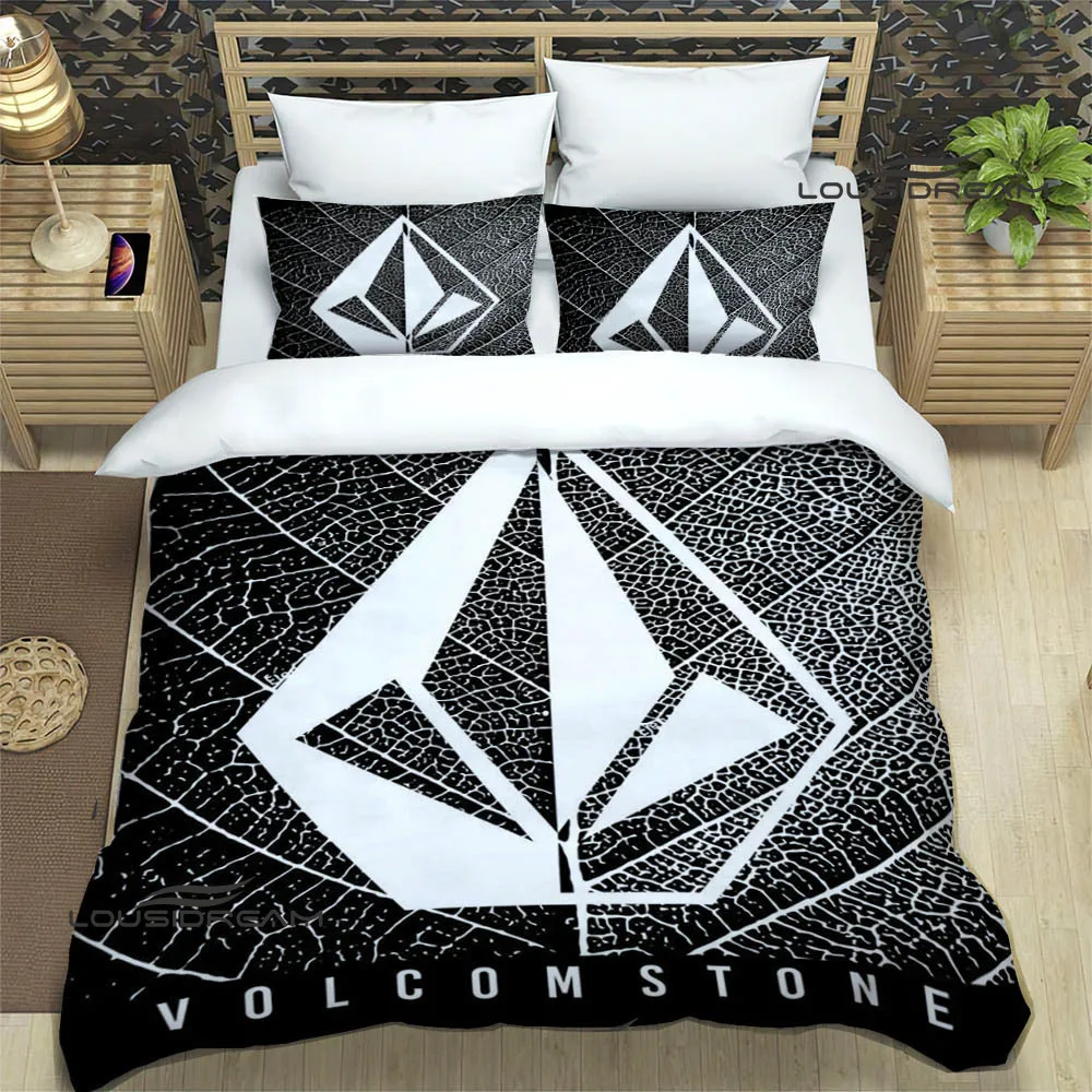 V-VOLCOM LOGO printed Bedding Sets exquisite bed supplies set duvet cover bed comforter set bedding set luxury birthday gift